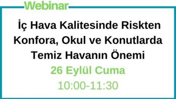 İç hava Kalitesi Webinar