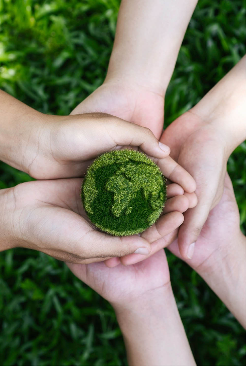 Yeşil Tipografik Dünya Çevre Günü Farkındalık Dikey Afiş